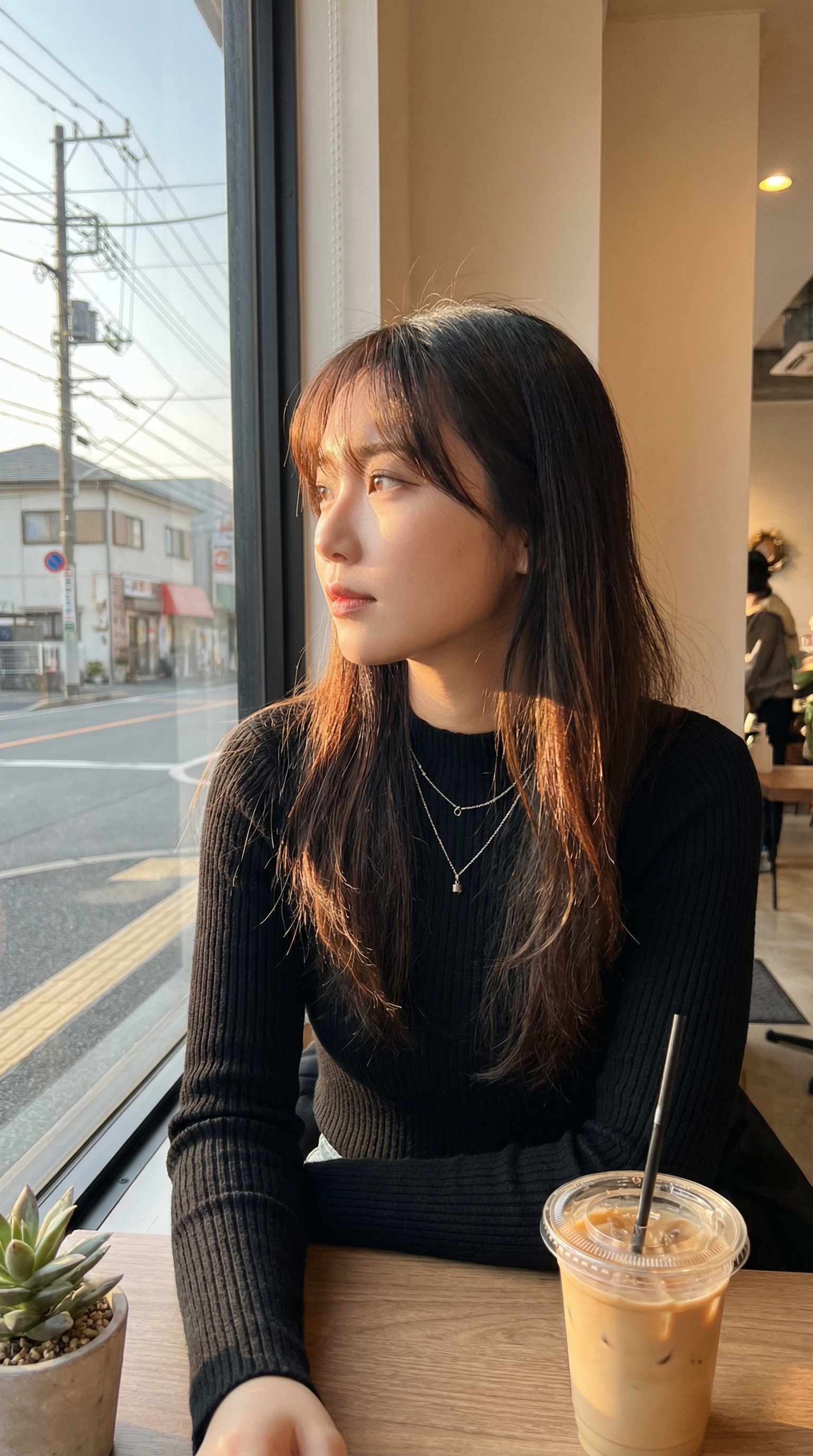 Luminous Muse in Warm Amber